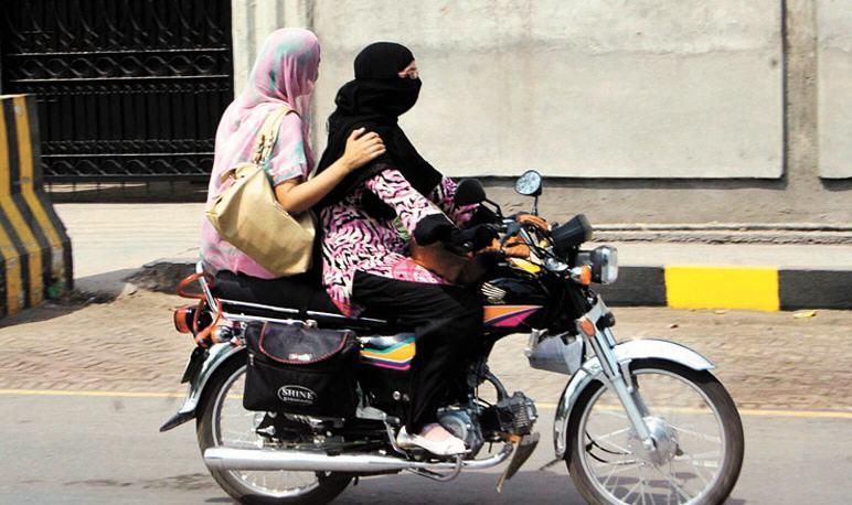 girls ride on bike